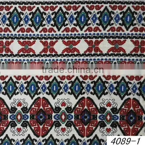 Ethnic Clothes 100% Viscose Ethnic Fabric Prints / Ethnic Printed Rayon Fabric thumbnail-1
