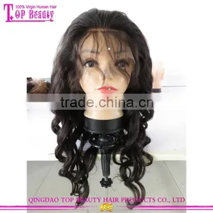 China Factory Indian Natural Hair Wig 100% Virgin Human Natural Girls Hair Wig thumbnail-2