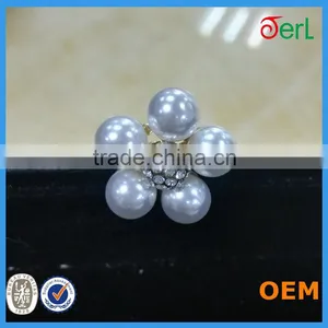 Wholesale Cheap Metal Fashion Rhinestone Buttons/pearl Rhinestone Buttons thumbnail-5