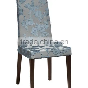 Custom Made Solid Wood Dining Chair Coved by Fabric Restaurant Chair thumbnail-1