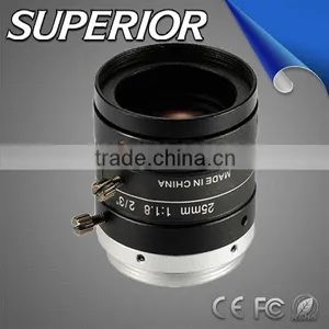 2/3 Format Cmos Sensor Bestseller 2015 5megapixel Manual Aperture 25mm F1.8 Machine Vision Technology Cctv Camera Lens thumbnail-1