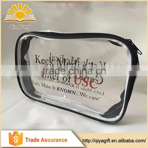 Wholesale Promotional Cheap Custom Transparent Pvc Cosmetic Bag for Girl thumbnail-1