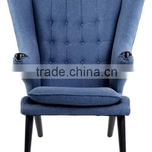 Replica Hans J. Wegner Teddy Papa Bear Chair With Ottoman thumbnail-2