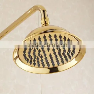 Luxury High Quality Brass Gold Finishing Bathroom Rain Shower Set thumbnail-2