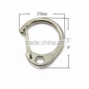 Wholesale Silver Spring D Ring Snap Hook thumbnail-2