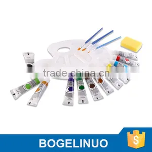 12ml 12 Colors Students Water Color Set With Palette and Brush Wholesale Free Sample thumbnail-1