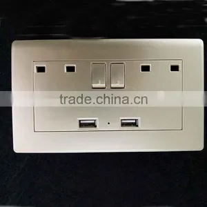 Electric Socket With Usb Port Plug Usb Wall Socket uk Plug Outlets thumbnail-4