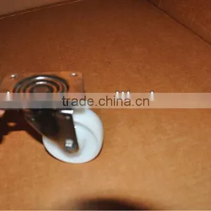 Stainless Steel Nylon Caster 4", Swivel , Without Brake thumbnail-1