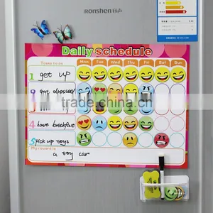 Custom Magnetic Weekly Planner Fridge Magnetic Board To-do List Kids Chores Chart thumbnail-2