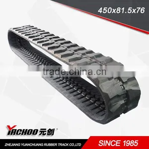 Rubber Track Excavator Track 450x81.5x76 SK75UR.3 SK80 SK80MSR SK70SR thumbnail-1