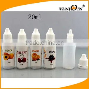 20ML White PE Dispenser Plastic Eye Dropper Bottle With Plastic Dropper Tip Plugs thumbnail-1