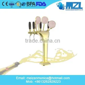 China Manufacturer Unique Style Polished Brass Beer Tower Dispenser for Hotel thumbnail-1