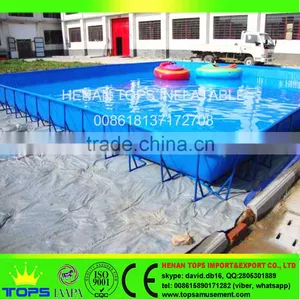 Large Giant Square Plastic Indoor Outdoor Inflatable Pool thumbnail-5