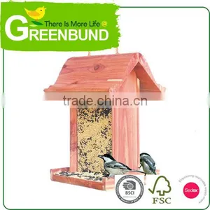 Chinese Bird House Wooden Decorated Ceramic Wild Bird Care thumbnail-2
