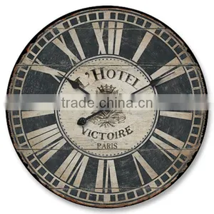 Cheap Antique Wooden Wall Clocks MDF Wall Clocks Minhou Wooden Clock Wholesale thumbnail-1