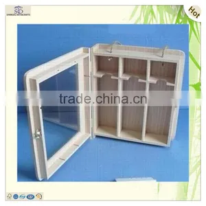 Wholesale Glass Lids Balsa Wooden Wine Bottles Boxes thumbnail-1