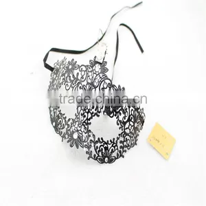 New Black Swan Laser Cut Metal Womens Mardi Gras Venetian Masquerade Mask thumbnail-5