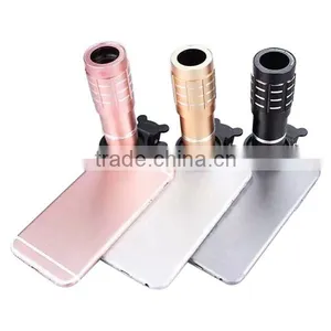 2016 New Mobile Phone Universal Clip Camera Lens , 12x Zoom Telescope Lens for IPhone thumbnail-4