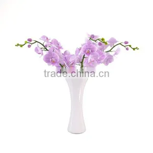 Sleek Realistic Artificial Flower Orchid in Vase thumbnail-1