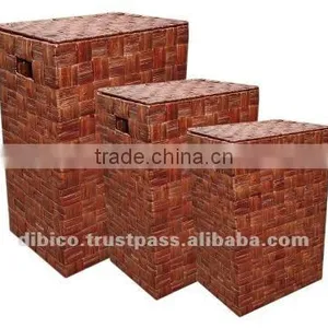 2012 Water Hyacinth Square Storage Baskets thumbnail-1