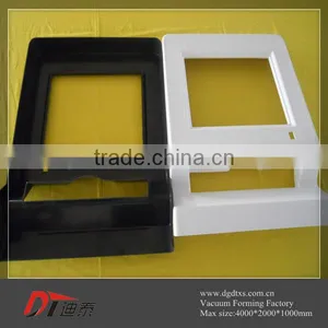 Custom Black and White Plastic Outline Vacuum Forming Part thumbnail-1