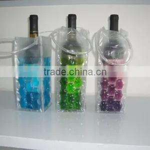 Different Colors Reusable PVC Gel Single Beer Bottle Cooler thumbnail-1