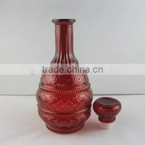 Red Color Wine Bottle Glass Bottles for Sale thumbnail-2