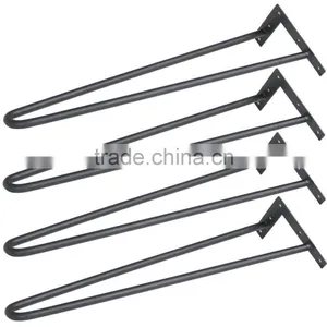 Garden Furniture Outdoor Metal Solid Steel 20 Inch Hairpin Table Leg thumbnail-5