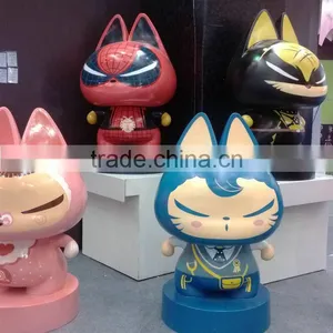 Fiberglass Cartoon Cat Sculpture thumbnail-1