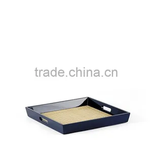 Lacquer and Rattan Tray thumbnail-3