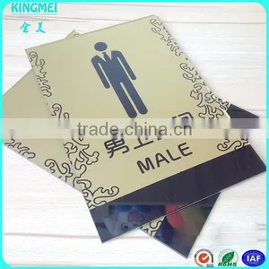 Wall Mount Acrylic Sign Toilet Sign Holder thumbnail-3
