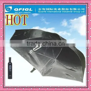 White Black Color Sweet Heart Design Wine Bottle Umbrella thumbnail-1