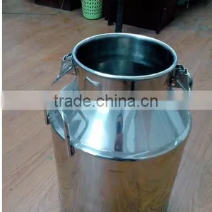 High Quality Mirror Polished Food Sanitary 304 Stainless Steel Milk Can thumbnail-3