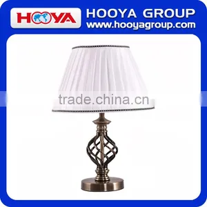13" White Antique Brass LED Bulb Table Lamp Bedroom Night Light thumbnail-3
