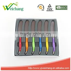 WCJ838 6 Pcs Cutlery Set Different Color Handle Hote Sale Product Cheese Knife thumbnail-2