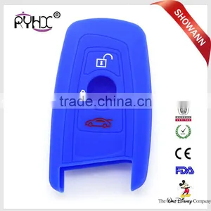 New Arrival Rubber Car Key Protective Cover for BMW Keys Rubber Silicone Car Key Case thumbnail-1