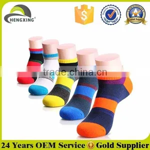 Wholesale Bright Color Ankle Socks Ship Socks thumbnail-1