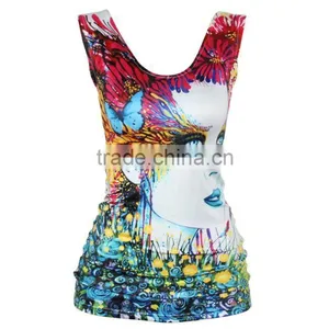 OEKOTEX-CERTIFICATE Factory Custom Elastane Sublimation Sleeveless Shirt thumbnail-1