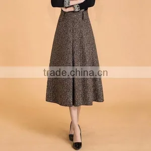 2014 Latest Fashion Garment Factory Ladies High Quality Long Winter Skirts thumbnail-2