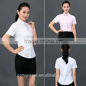 New Design Made to Measure Summer Shirt for Lady thumbnail-5