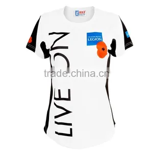 China Cheap Wholesale Sublimation Print Dry Fit Running Shirt thumbnail-2