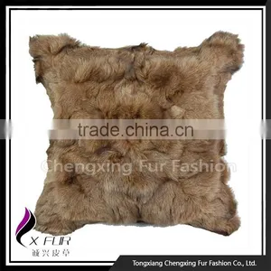 CX-D-09 China Wholesale Sofa Fox Fur Pillow Sofa Cushion thumbnail-1