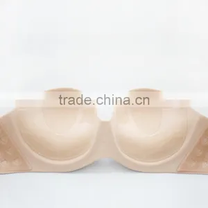Fashionable Adhesive Seamless Backless Strapless Invisible Clear Strap Bra thumbnail-1