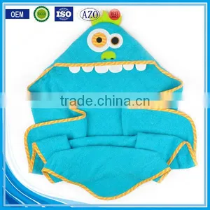 Cuddle Plush Snuggle Custom Cotton Terry Applique Animal Baby Swaddle Blanket Wholesales thumbnail-1