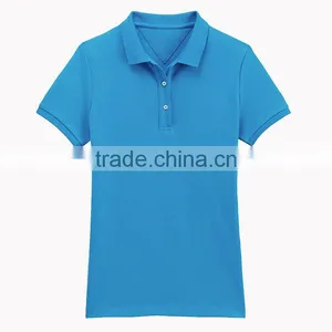 95% Cotton 5% Spandex Wholesale Unbranded Women Cheap Polo Shirts thumbnail-3