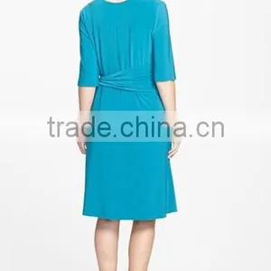 Side Tie Nursing Dress EJ4071 thumbnail-1
