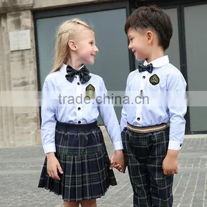 Hot Sell Factory Price Fashion School Uniform,new Style Kindergarten School Uniform Plaid Skirts thumbnail-1
