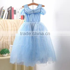 2015 Wholesale Simple Style White Color Lace Girls Birthday Party Dresses thumbnail-3