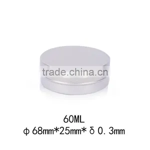 R1928H 60ml 68*25mm Aluminum Cute Small Metal Tin Round Boxes thumbnail-1