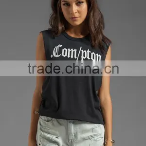 Women Dance Graphic Printing Tank Tops thumbnail-1